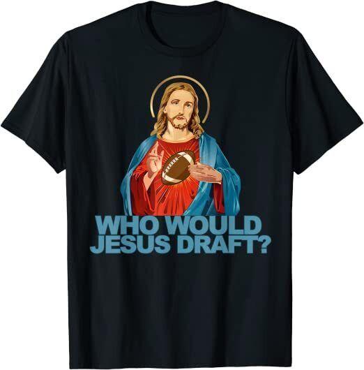 Tasy Football Jesus Design Tolles Unisex-T-Shirt