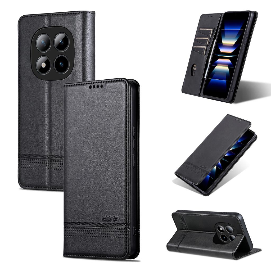Luxury Magnetic Cow Pattern Cards Solt Leather Wallet Phone Case For Redmi Note 15 14 Pro Plus 13 13C 12C Bag Flip Book Cover