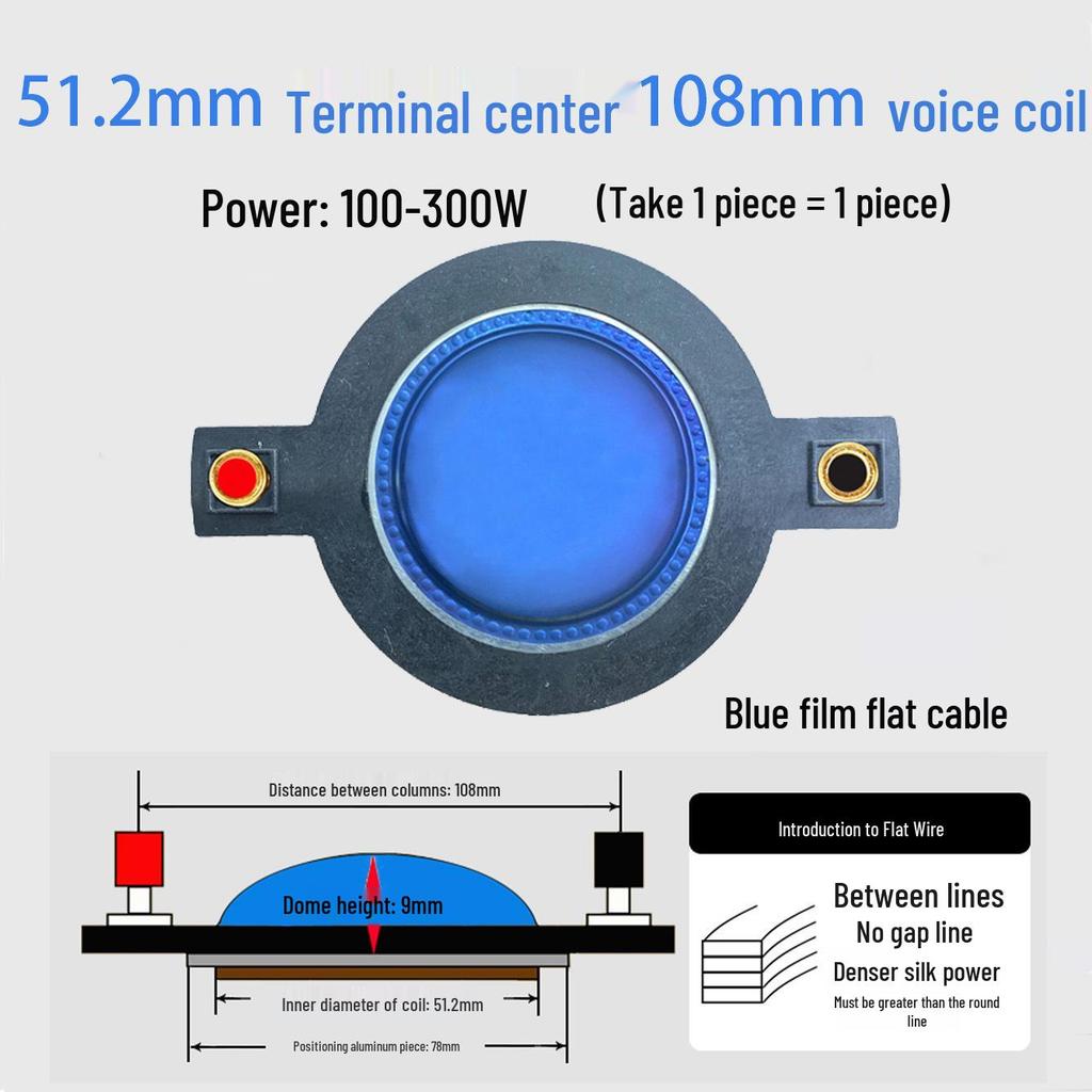 High-Frequency Voice Coil Diaphragm Repair Parts: 25-75 Core Round Flat Wire