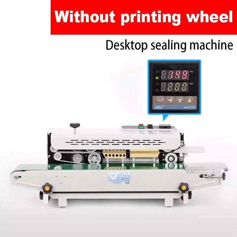 

220V Automatic Electric Bag Sealing Machine Food Packag Sealer Desktop Sealing Machine Continuous Heat Sealer for Plastic Bags