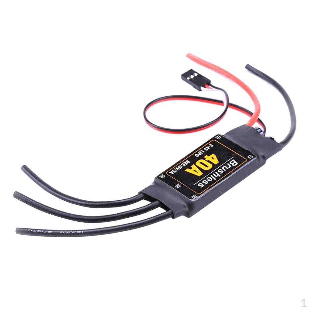 

2-4S 40A Brushless ESC Controller BEC 5V/ 3A for RC Quadcopter