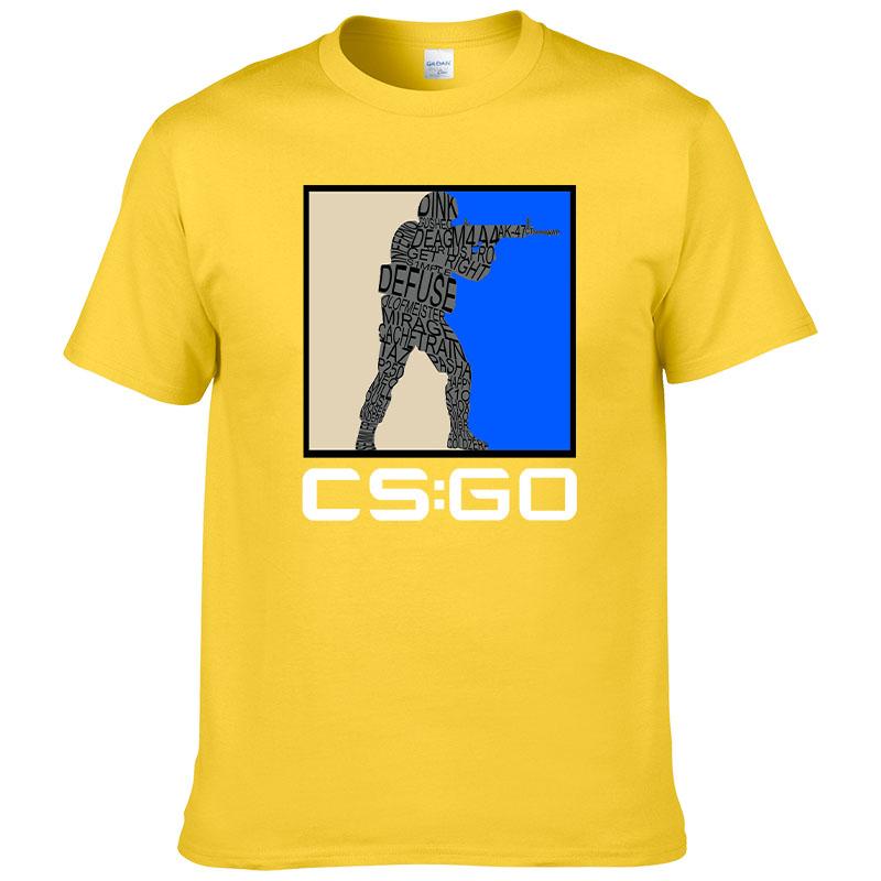 Counter Strike O Neck TShirt CSGO Blood Youth Shooting Pure Cotton Original T Shirt Men Tops Fashion Hot Sale17 cs go
