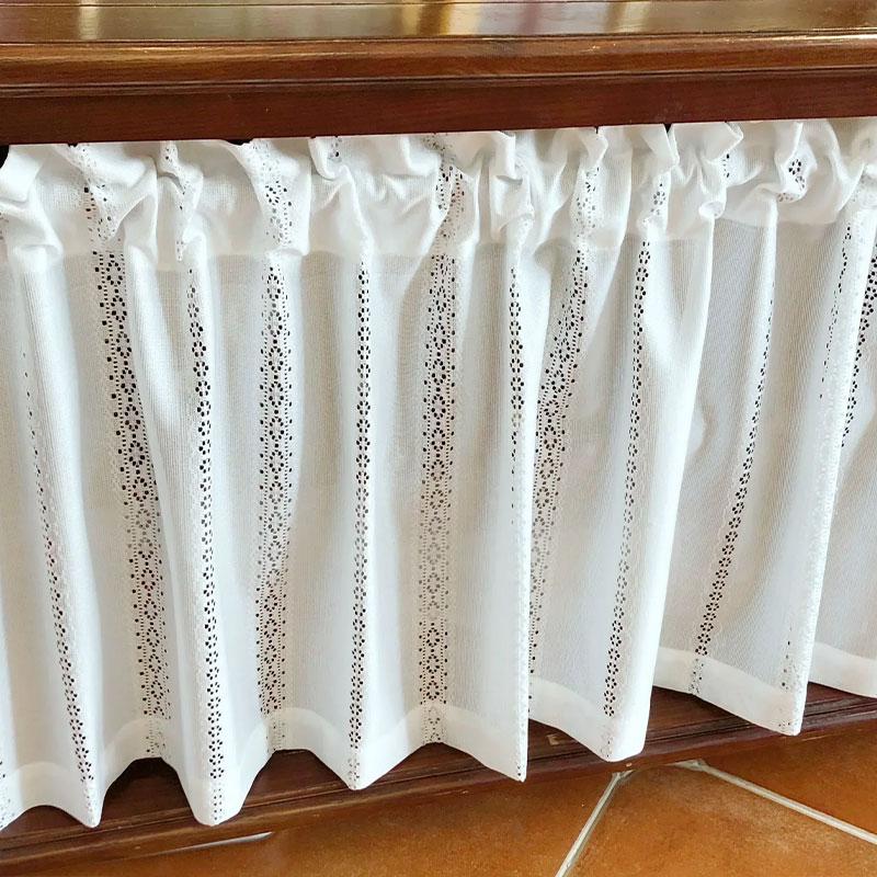 1PC Lace Hollow Short Curtains, Partition Curtains, Gauze Curtains, Cabinet Curtains, Modern Luxury and Exquisite Curtains