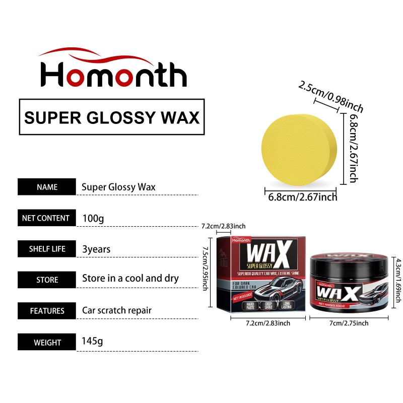 Car Paint Repair Wax Compound Restorative Solution Removes Swirl Marks Enhances Gloss Long Lasting Protection for Vehicles