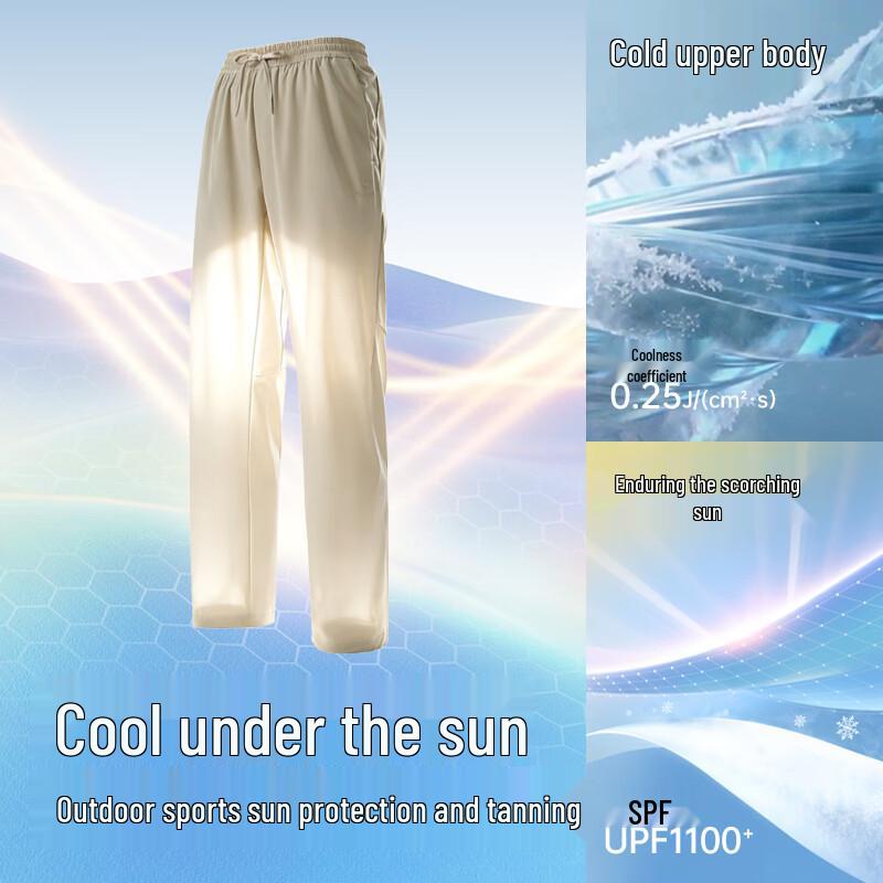 Camel Men's Quick-Dry Cooling Straight-Leg Pants