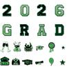20 Pcs Graduation Car Magnets Senior Graduation Car Decoration Bumper Sticker Congrats Grad Magnet Magnetic Refrigerator Decal For Grad Party Supplies