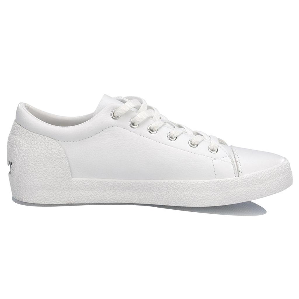Li Ning Synthetic Leather Fashion Wear Resistant And Lightweight Low Top Skateboard Shoes Men's White AGCP055-2