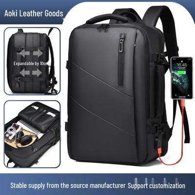 Men's Large Capacity Cross-Border Backpack: Expandable Laptop and Business Bag