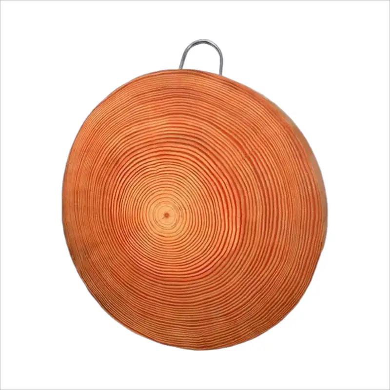 Dingbai Round Solid Pine Wood Chopping Board