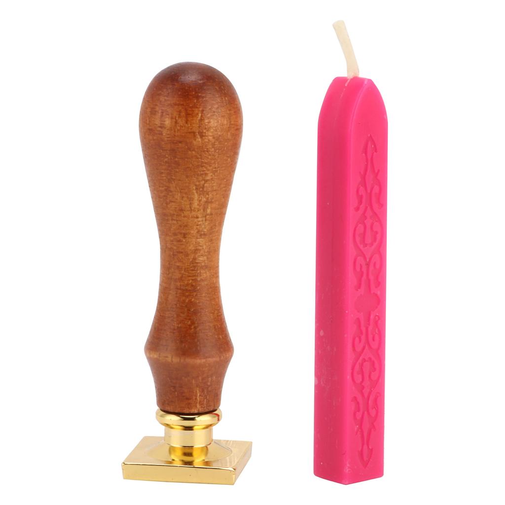 Wax Seal Stamp Kit Clear Pattern   Classic Sealing Kit for Envelopes Invitations Weddin