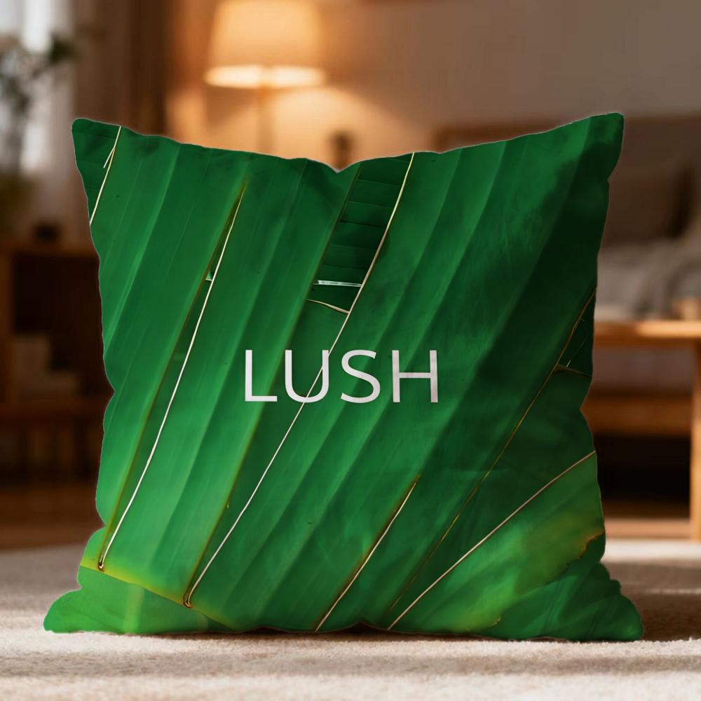 Fashion L-Llushed Cushion Cover Soft Washable Pillow Case Multi-Scene for Couch Bed Travel Office Use