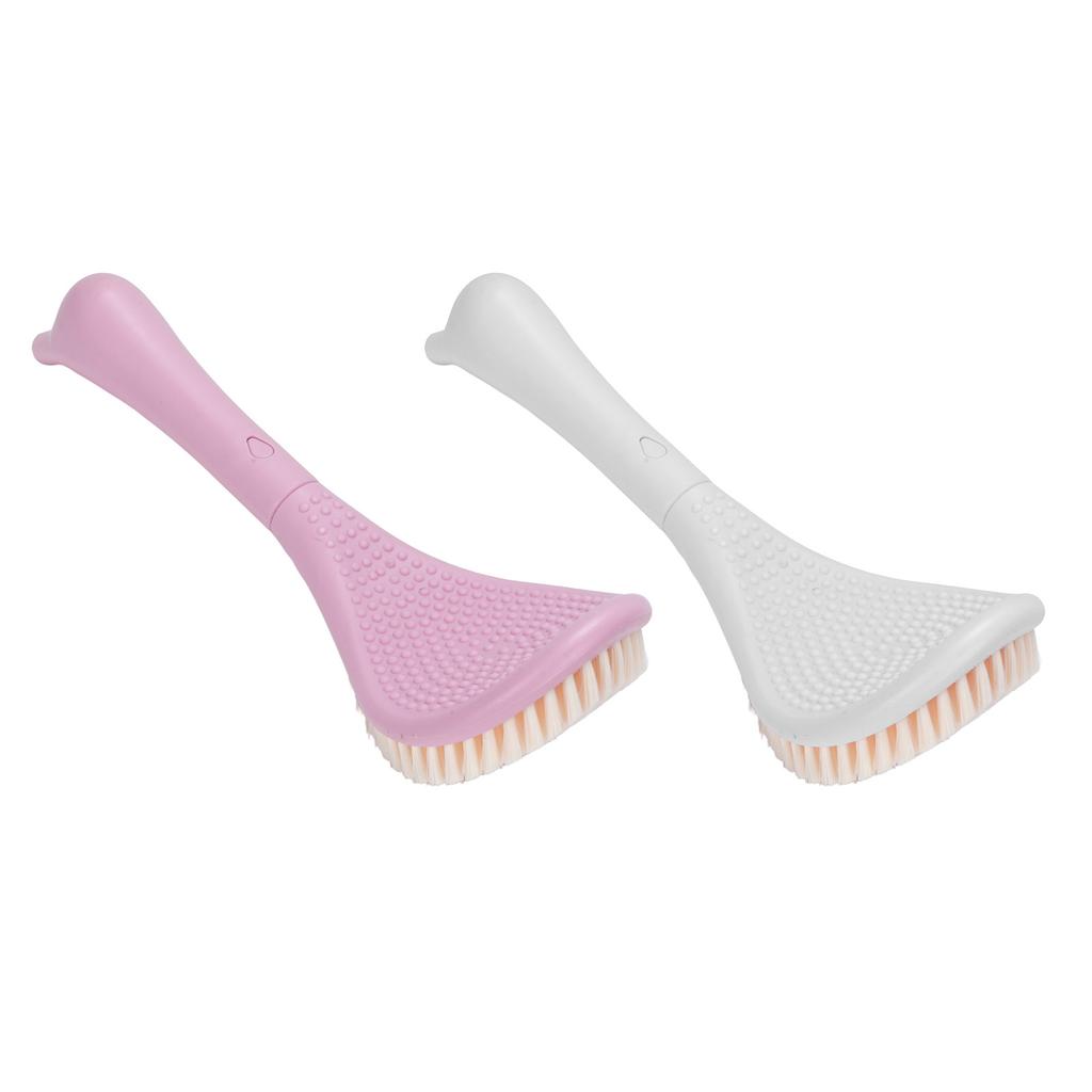 Foot Scrubber Brush for Shower Long Handle Curved Head 3 Lengths Multipurpose Foot Cleaning Brush