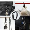 Mehrfarbige D-Form Schlüsselhaken Aluminium Klettern Sicherheitsverschluss Bergsteigen Schutzausrüstung