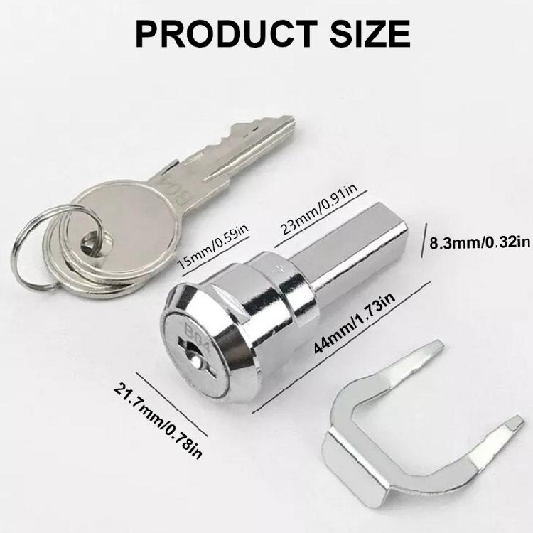 Steel Drawer Lock with Lock set Iron Cabinet Lock Insert Linkage Lock Security Drawer Lock set for Toolboxes & Cabinets