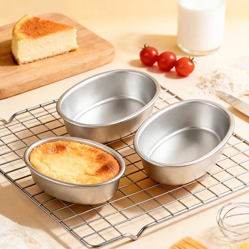 1 ks Oválná dortová forma Forma na sýr Hliníková slitina Nepřilnavá forma na pečení pro mini cheesecake flan tart pudink Pečicí potřeby