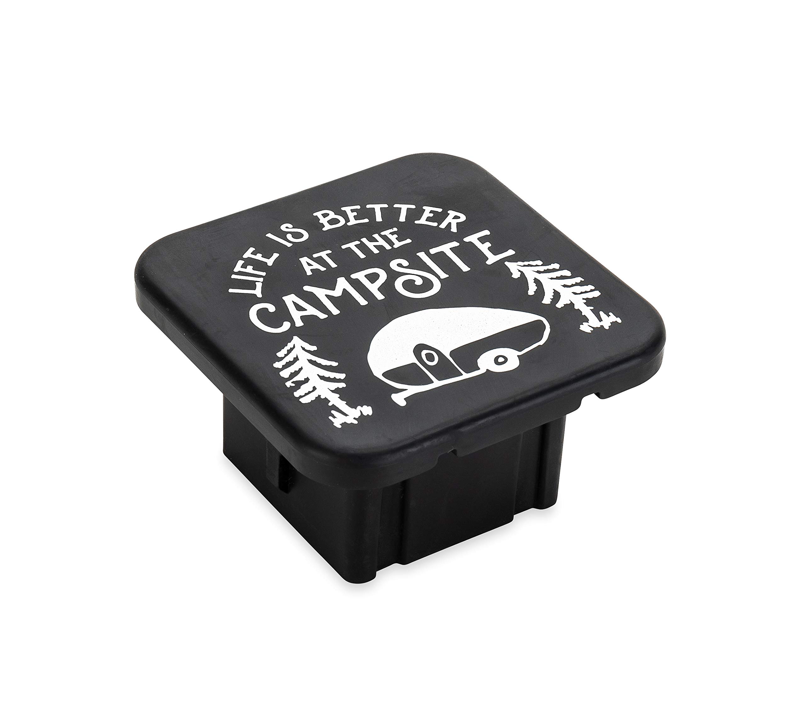 

Camco Life is Better at The Campsite Hitch Receiver Cover | Protects Trailer Hitch One Size чёрный