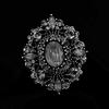 European and American court retro brooch high-end female luxury crystal badge trendy personality temperament pin coat corsage accessories