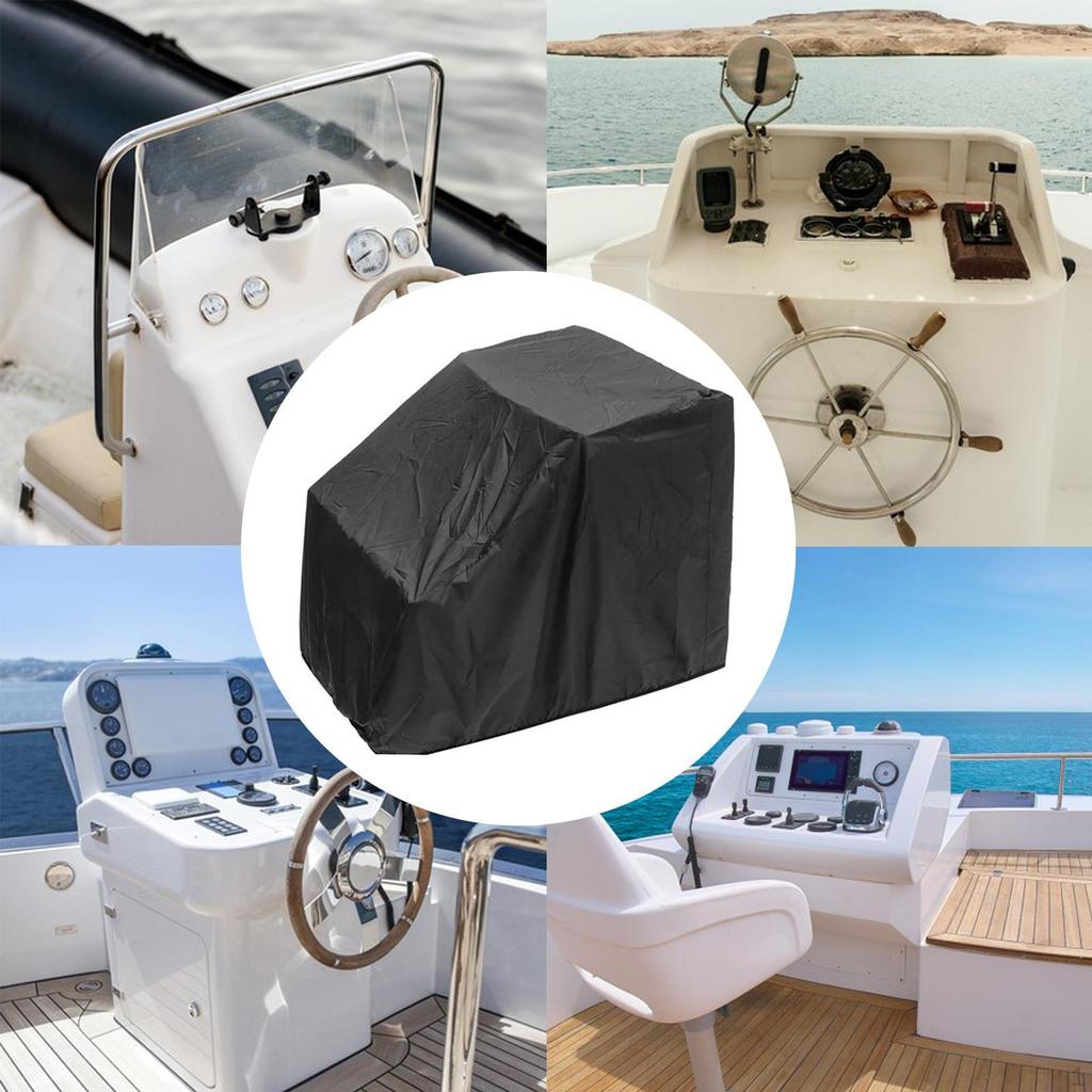 Boat Center Console Cover Prachotěsné Vodotěsné Marine Canvas Větru odolné sady s