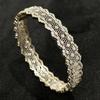 Inlay Diamonds Lace Hollow Out Starry Sky Bracelet Rings For Women Court Style Mesh Retro Fashion Design Jewelry Sets