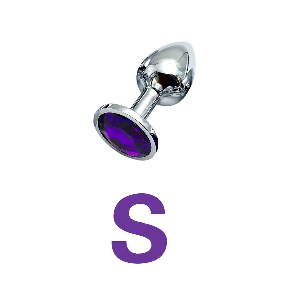 Joyería de Metal Plug Anal Base Principiante a Experto 5 Tamaños Plug Anal, Juguetes para Adultos Cola Dildos Femeninos/Masculinos Juguetes Sexuales Parejas Juego Adultos