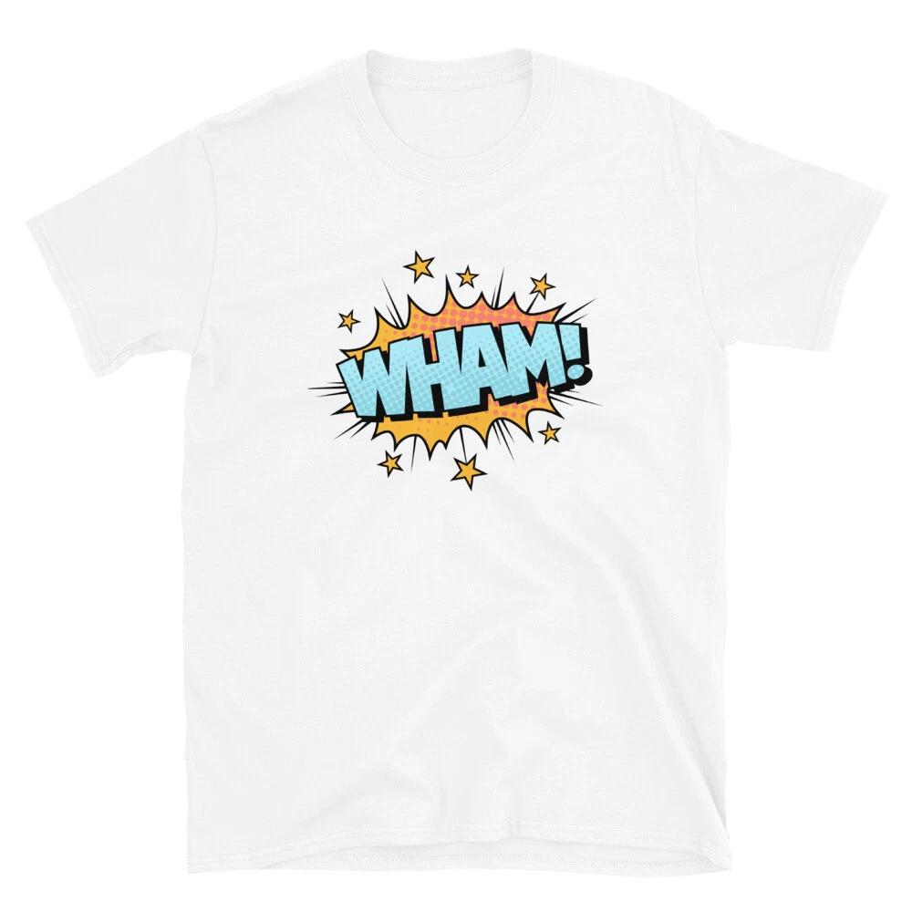 Wham Comic Superhero Cartoon T-Shirt S