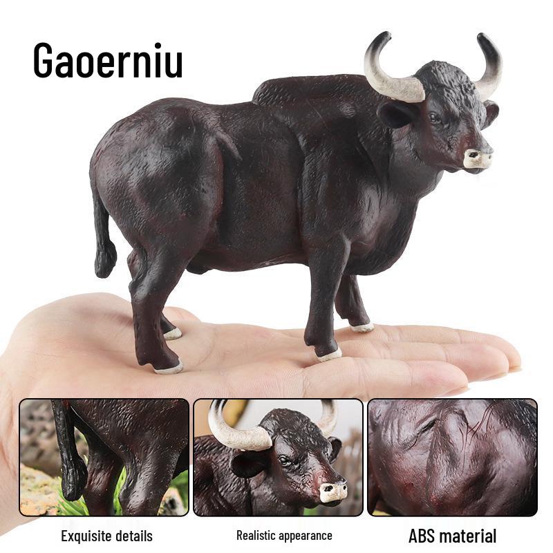 High-Quality Children's Cow Animal Model - Simulation Farm Scene Decoration