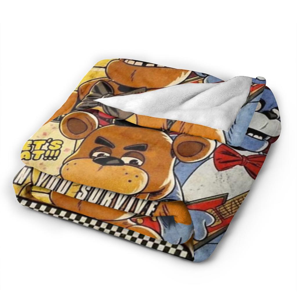 FNAF At Freddys Accessories Blanket Super Soft Cozy Film Throw Blankets for Couch 50x60 Inches Multi-size Bedspread