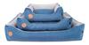 Caesar Navy Blue Quilted Sofa - 80cm x 70cm