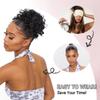 Women's Fashion Hair Bun, Curly Wave Synthetic Hair Piece, Afro Kinky Curl Drawstring Ponytail Bun, Voluminous Hair Donut for Daily Style