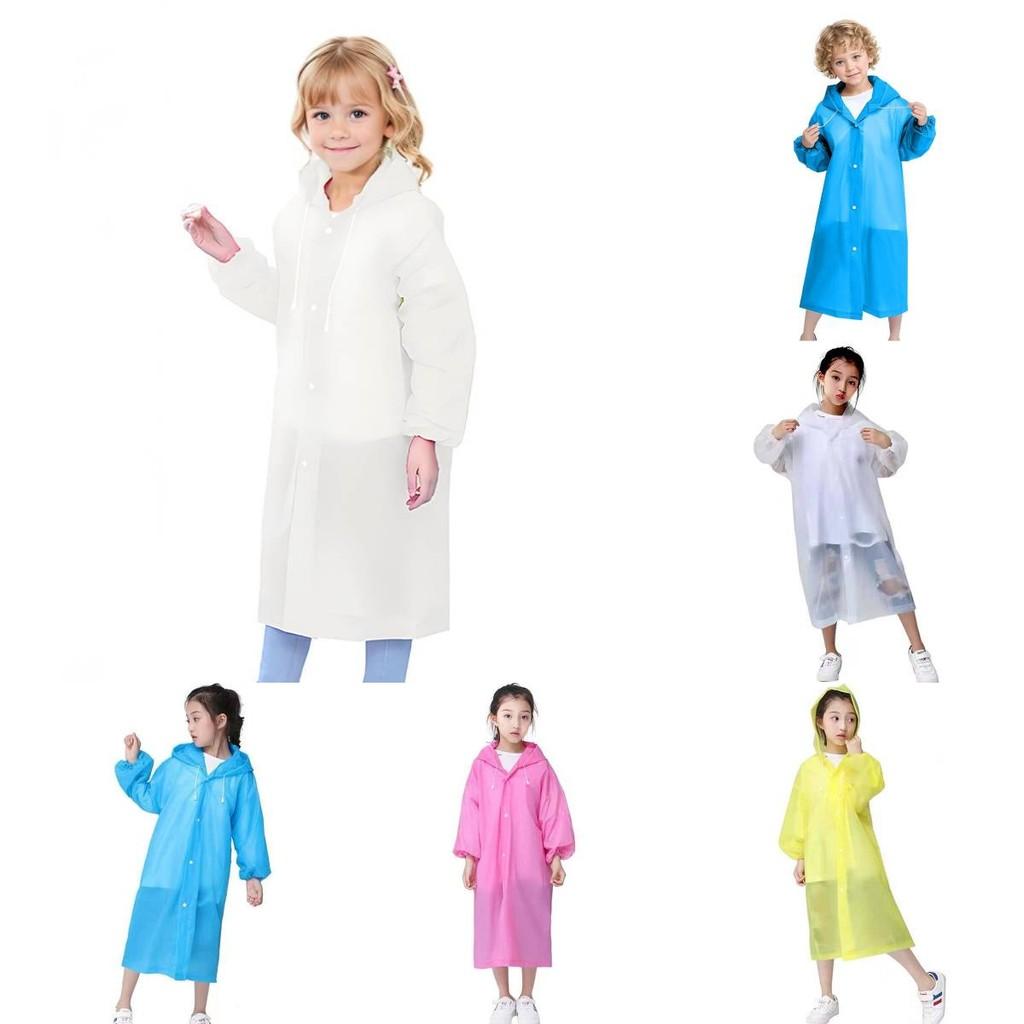 Children Eva Thick Raincoat Waterproof Outerwear For Outdoor Hiking And Travel