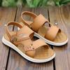 2024 New Summer Fashion Men Leather Sandals Outdoor Comfortable Breathable Sports Casual Non-Slip Beach Luxury Sandals