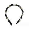 PROLY New Fashion Women Hairband Fresh Rhinestone Pearls Headband Classic Braided Headwear Adult Hair Accessories