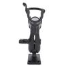 Boat Fishing Rod Holder with Mounting Base Adjustable Rotatable Fishing Pole Holder for Boat Canoe Kayak Black