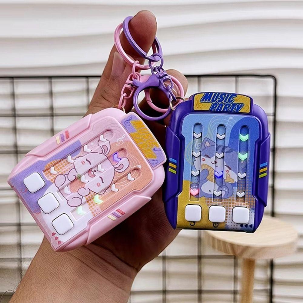 Cartoon Puzzle Solving Pendant Stress Relief Fast Push Rhythm Game Machine  Electric