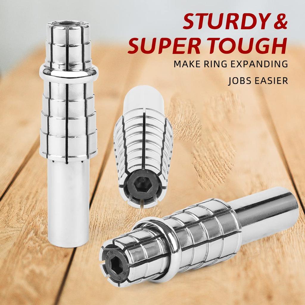 ZruiXuan Ring Sizer, Ring Stretcher Expander for Drills, Rotary Tools, and Lathes, Professional Jeweler-Approved Ring Sizer, Includes Allen Wrench