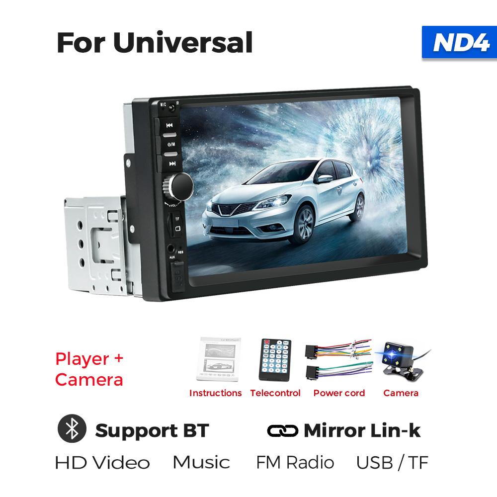 Navifly ND4 7Inch Screen Universal 1Din Car Radio All In One MP5 Player Multimedia GPS Stereo Receiver Support SWC USB TF FM BT