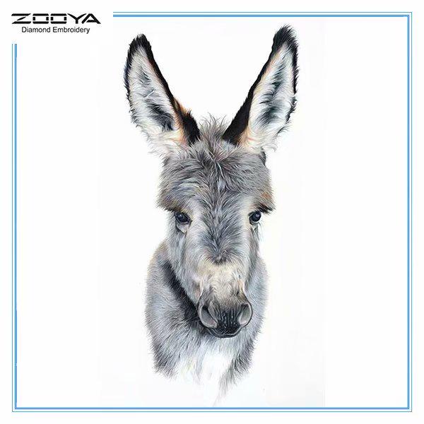 

ZOOYA DIY 5D Полный Круглый Алмазная Картина Вышивка Алмазная Мозаика Осел Вышивка Крестом Домашний Декор