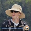6153-New Spring and Summer Style Outdoor Sun Hat for Men - Hiking, Fishing, Camping, Sun Protection Hat, Wide Brimmed Boater Hat