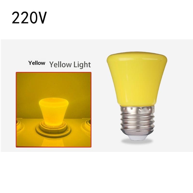 2W E27 Led Bulb Red Blue Green Pink Yellow White 8-Light-Colors 360/Beam Colofrful Decorative Light Ac220V 240V Energy Saving