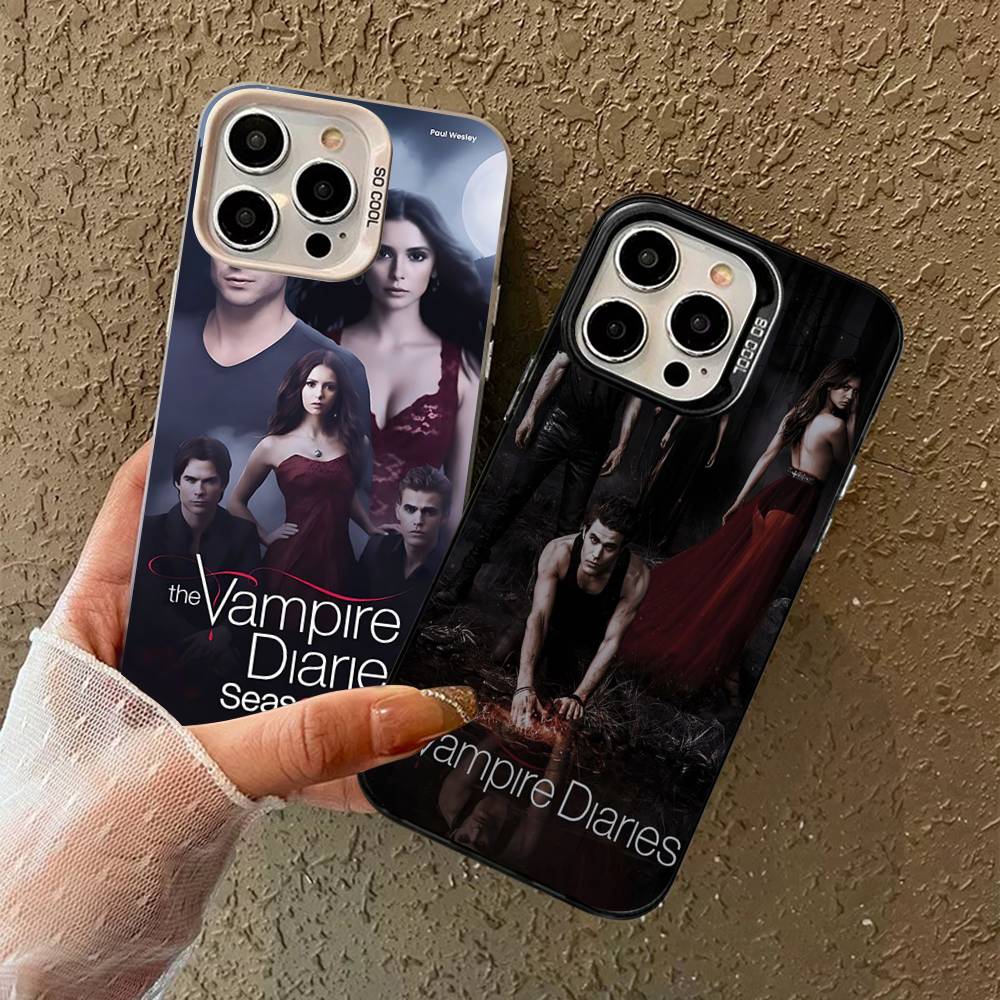 T-The V-Vampire Diaries Movie Phone Case For iPhone 16 15 14 13 12 11 Pro Max 17 Plus Colorful Cover