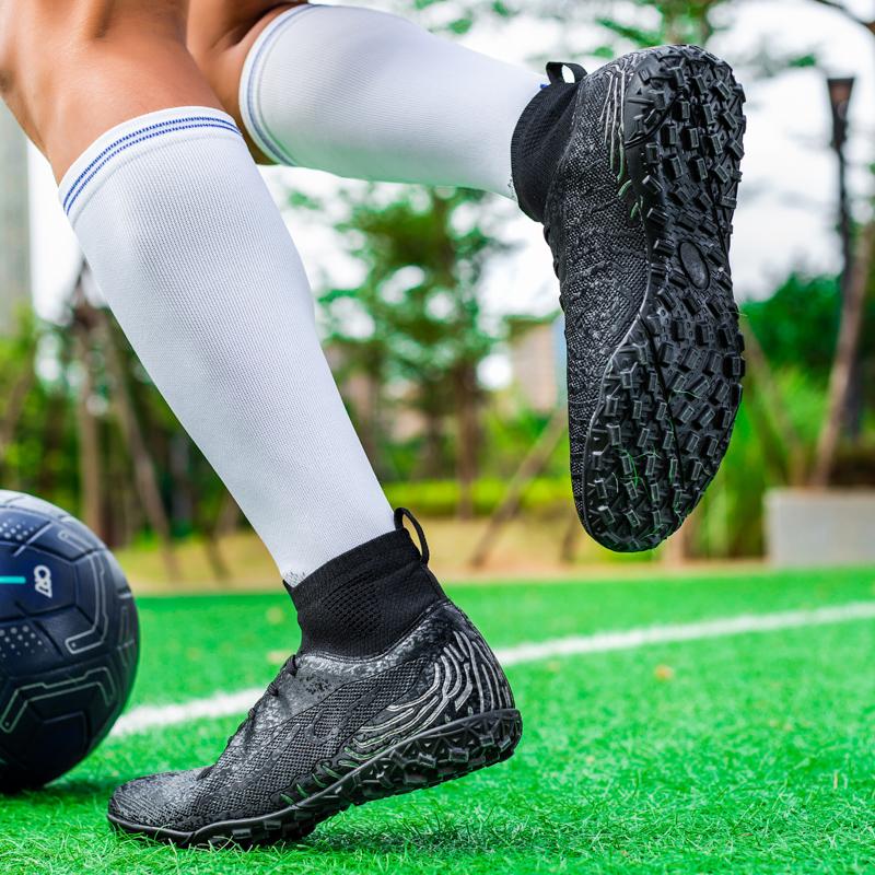 Kid's AG/TF Football Boots High -top Outdoor Nail Large Size Men's Sports Football Boots Soccer Shoes for Men