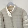 Women's Lightweight Down Jacket - Autumn & Winter, Stand-Up Collar, Slimming Fit, Fashionable & Petite Design