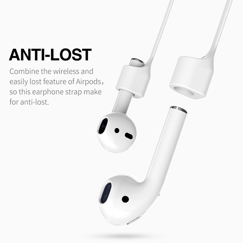 Silikon Anti-verloren Kopfhörer Halter Kabel für AirPods 1 2 3 Drahtlose Bluetooth Kopfhörer Magnetische Silikon Halsband Schnur string