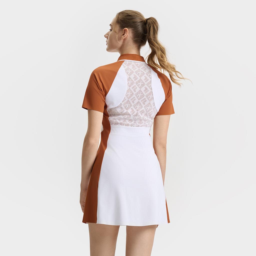 FILA Tennis Susan Skirt Fashion Versatile Simple Casual Sports Comfortable Dress With Shorts And Short Sleeves Women Dresses A11W523321F-OR