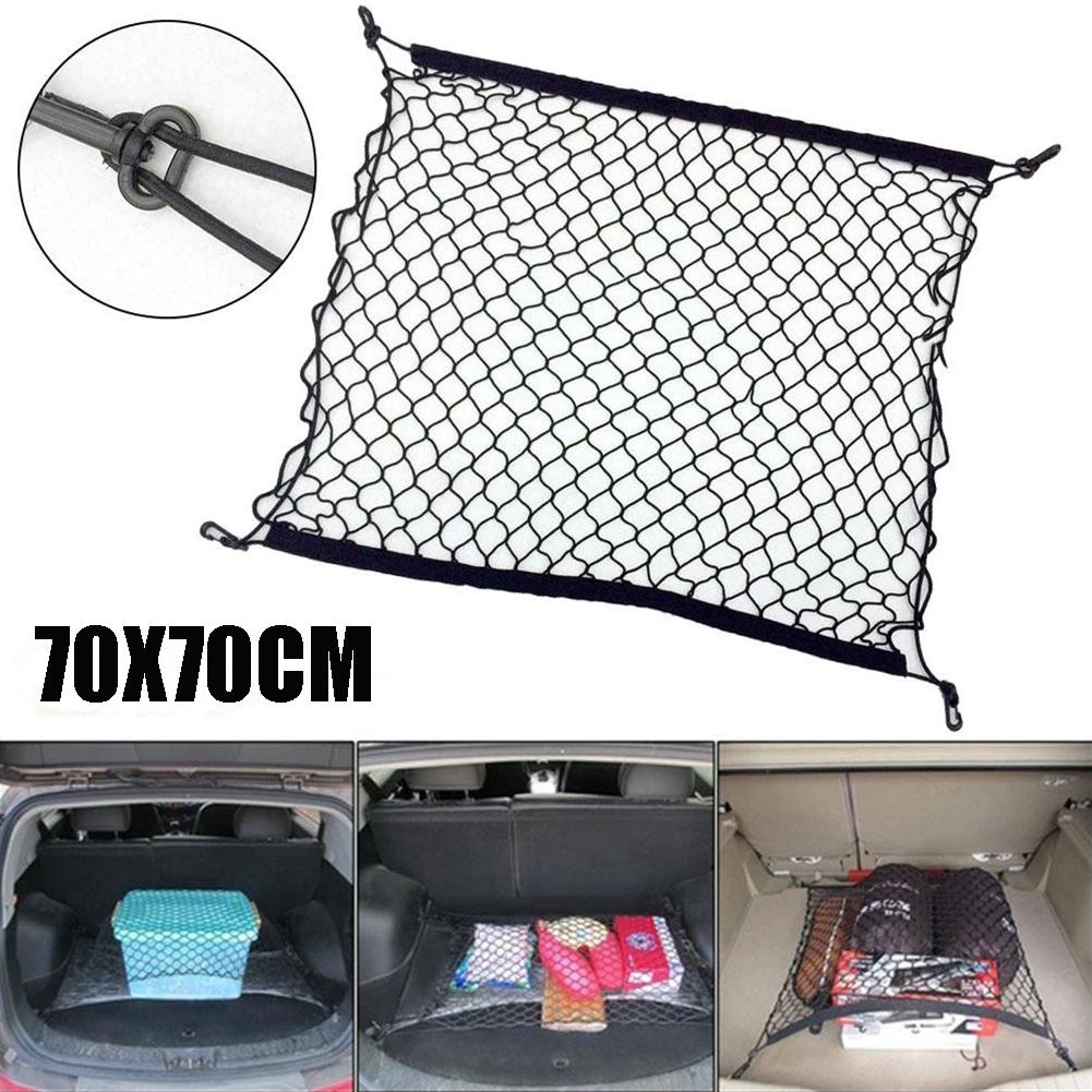 Car Trunk Storage Net Bag Cargo Luggage Storage Net Luggage Fixed Net Elastic Mesh Hanging Storage Net Pocket Stowing Tidying