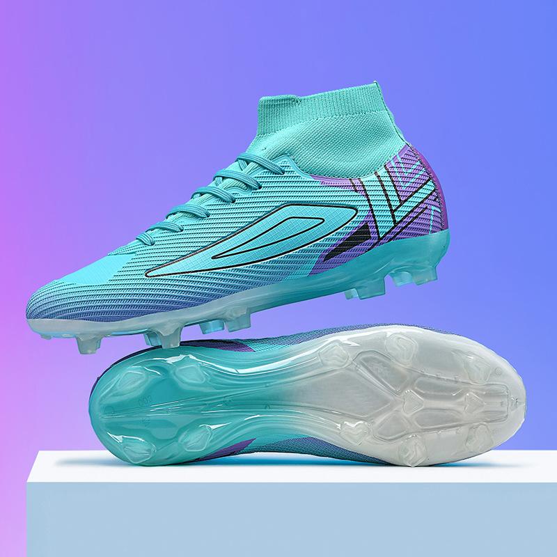 European Cup new high-top Ronaldo football shoes AG spike football shoes youth football training shoes