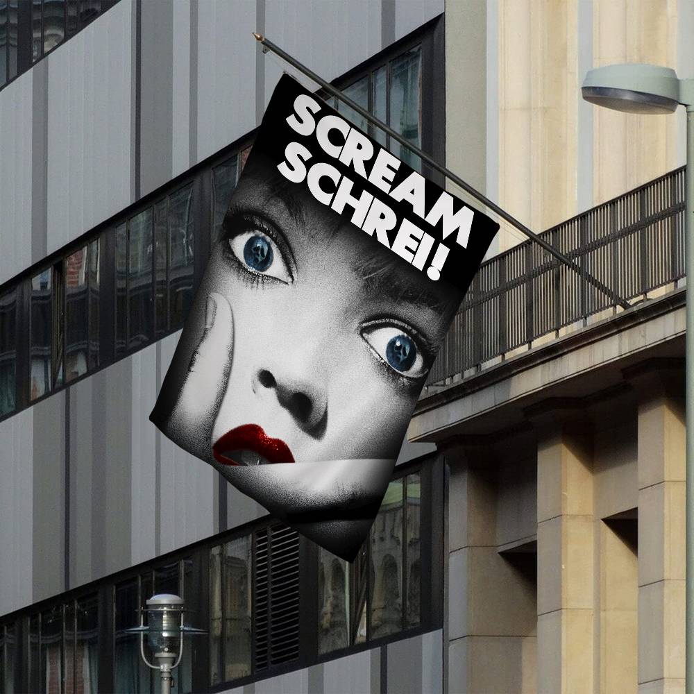 SScream Horror Movie Advanced Printing Commercial Advertising Flag Company Party Banner 74x94cm(29x37in)
