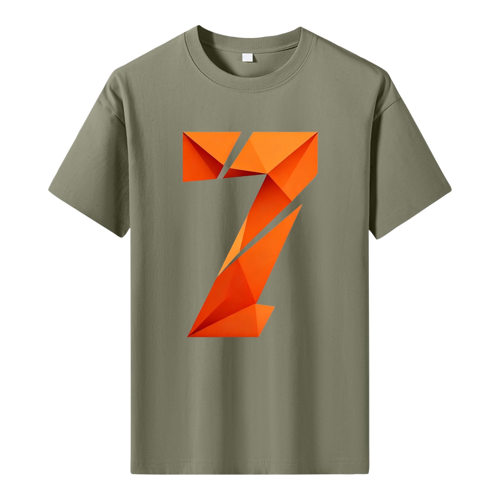 

Мужская футболка с коротким рукавом с принтом Мужская свободная повседневная футболка с коротким рукавом XXL