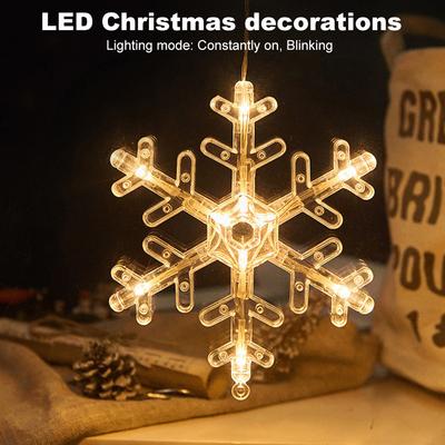 5Pcs String Light Battery Powered Silhouette Light with Suction Cup Curtain Lamp for Home Bedroom Window