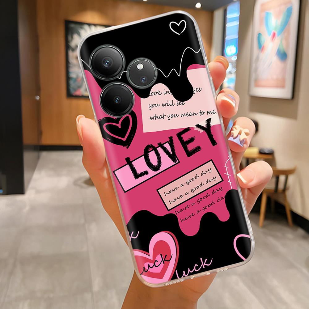 For Realme GT 6 Case Colorful Painted Cover Soft Silicone Phone Case For Realmi GT 6T RealmeGT6 GT6T Case Transparent Funda Bags